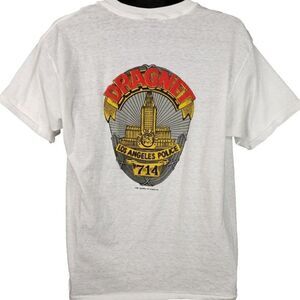 Dragnet Movie T Shirt Vintage 80s 1987 Dan Aykroyd Tom Hanks Promo 50/50